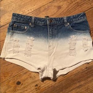 High waist shorts